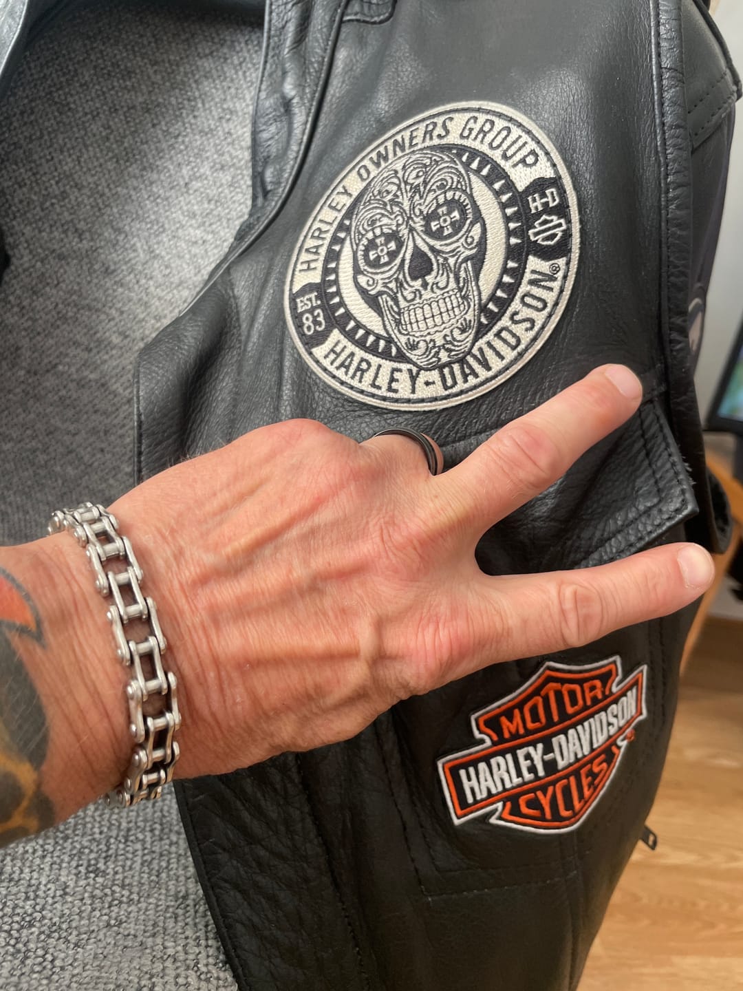 Customer photo review of Cycolinks 925 Sterling Silver Bike Chain Bracelet 10mm/13mm