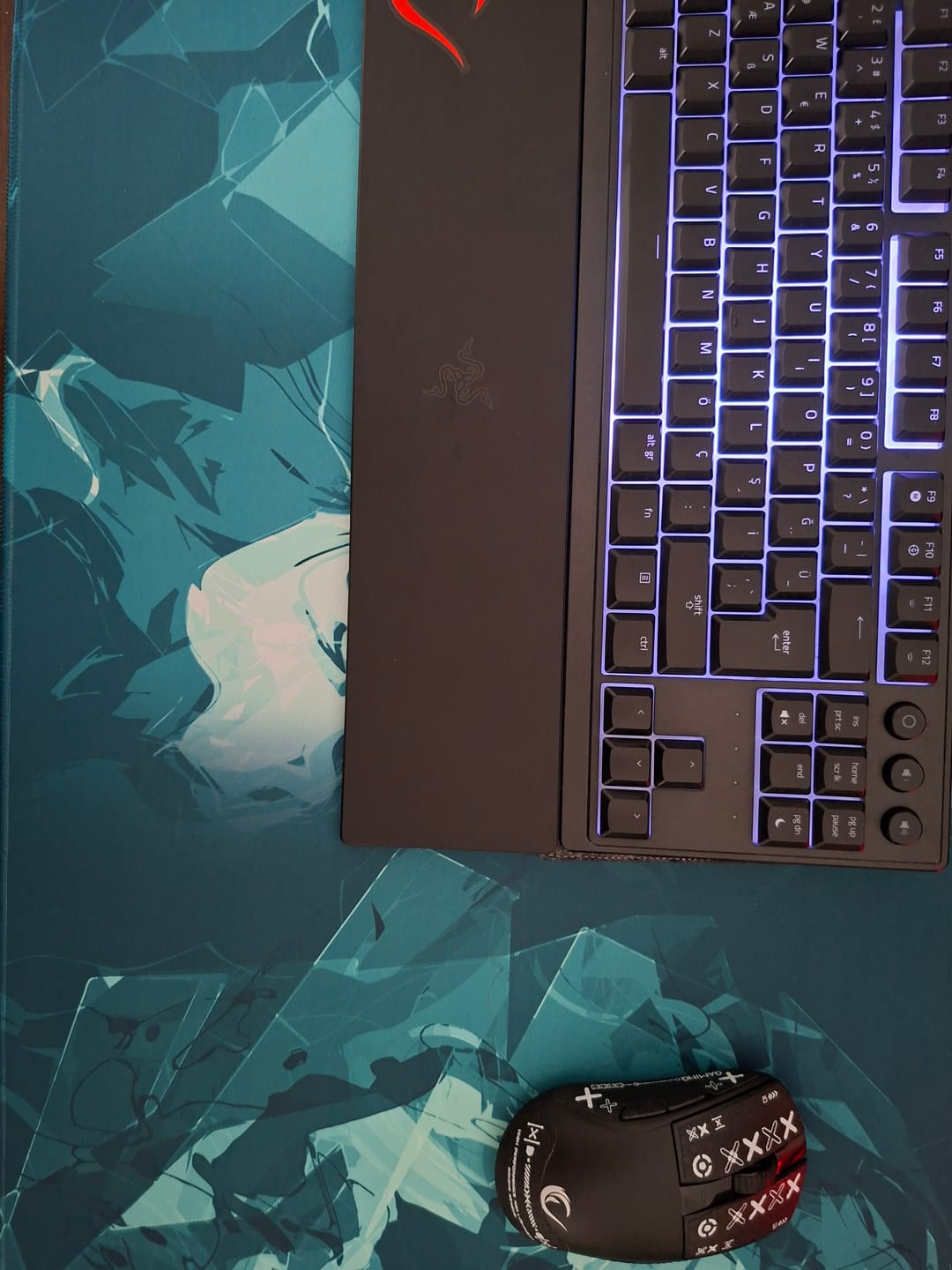 Customer photo review of Wraith Studio Daydream Deskmat