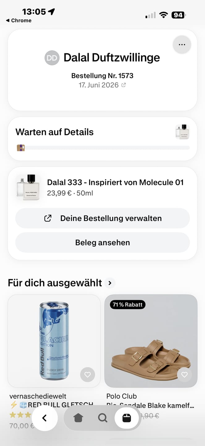 Customer photo review of Dalal 333 - Inspiriert von Molecule 01