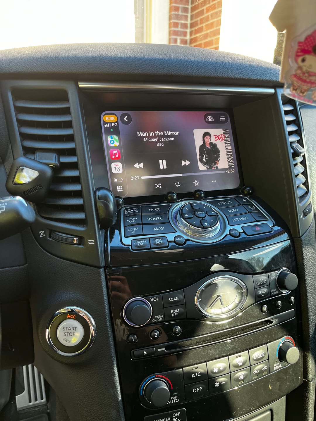Customer photo review of Infiniti FX35 2009-2012 — Wireless Apple CarPlay & Android Auto Module