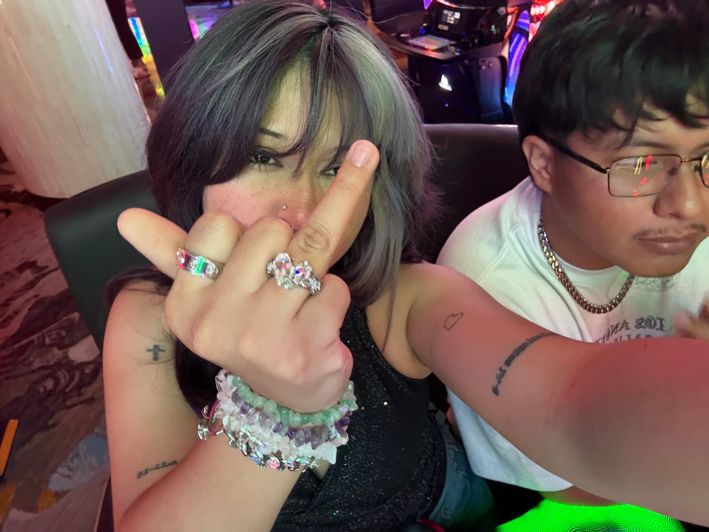 Customer photo review of PSYCHEDELIC LOVE RING