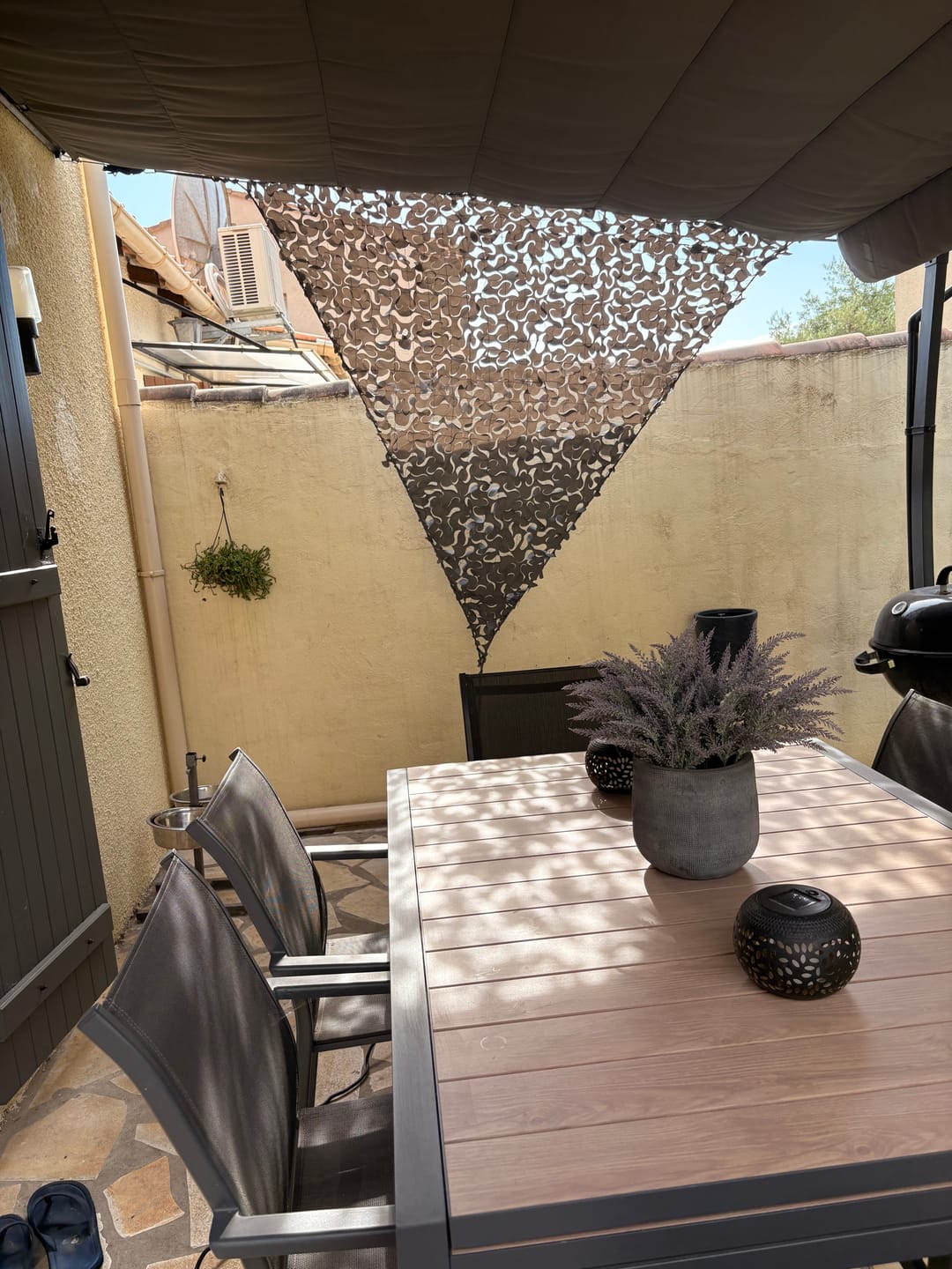 Customer photo review of Filet de camouflage triangulaire gris