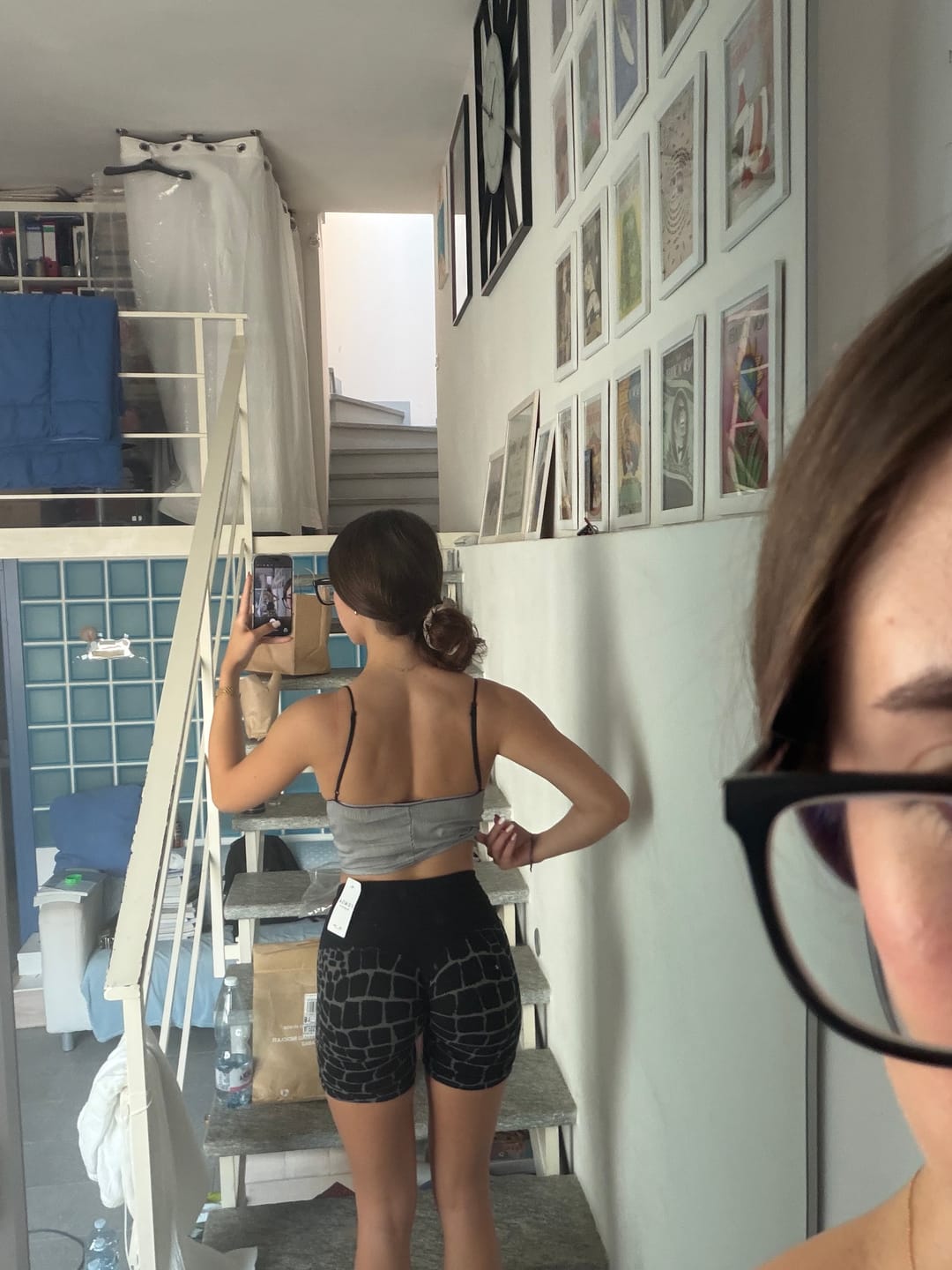 Customer photo review of Shorts All-up Cocco Nero