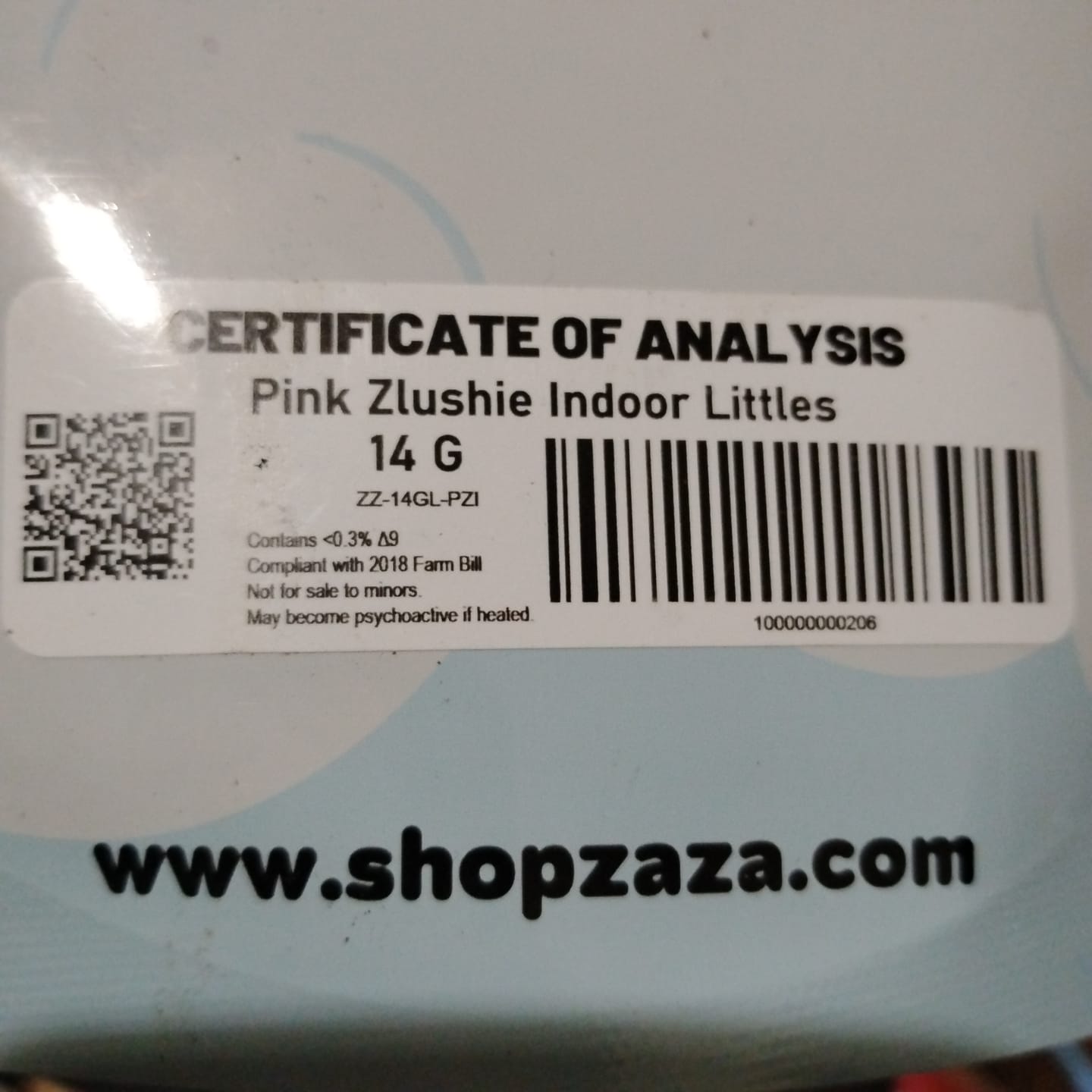 Customer photo review of Pink Zlushie Indoor - 14 Grams Littles - Hybrid