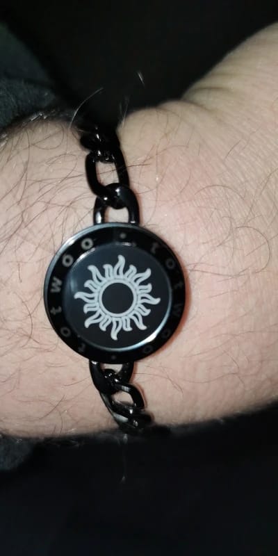Customer photo review of Pulseras Sol y Luna (2 unidades)