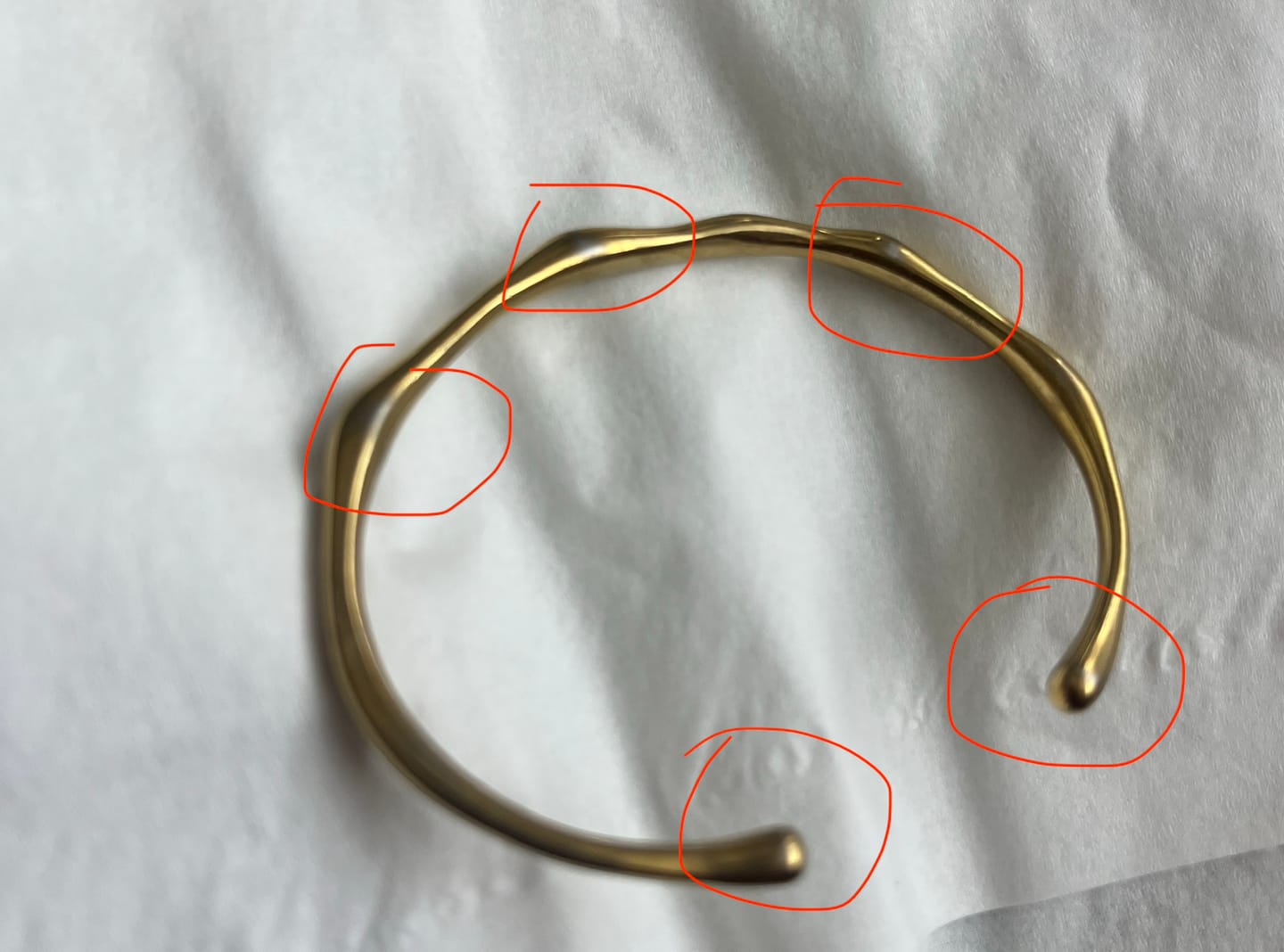 Customer photo review of Bamboo Bangle