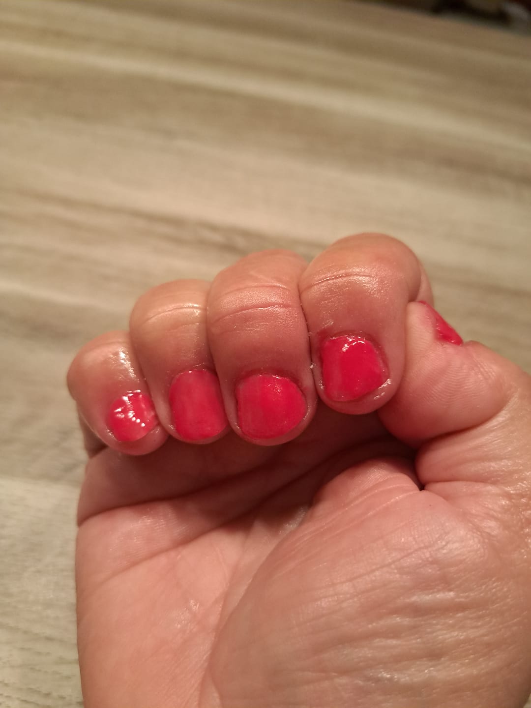 Customer photo review of Flamingo Pop Dipping Powder