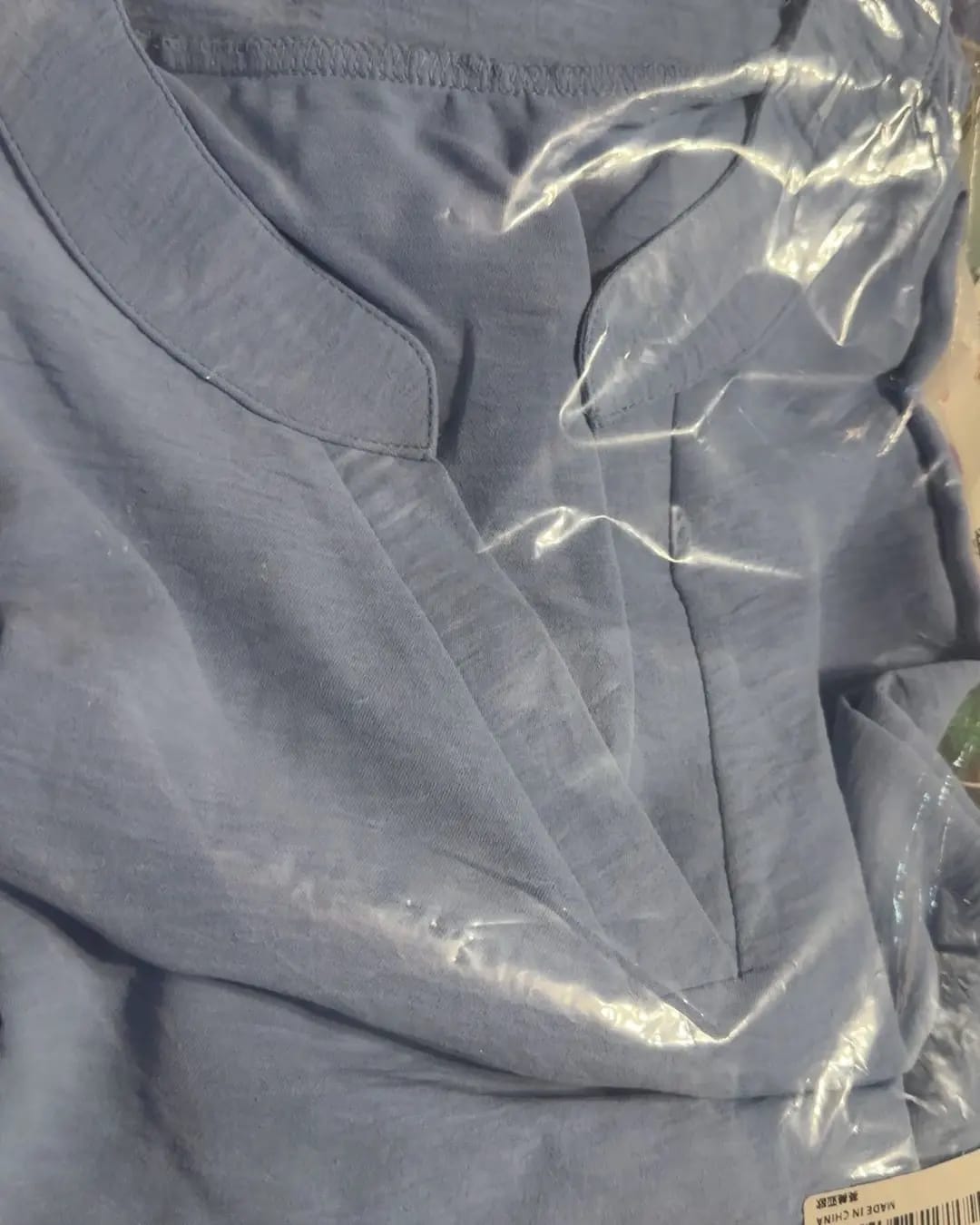 Customer photo review of Loose Solid Color Women's Casual Blouse