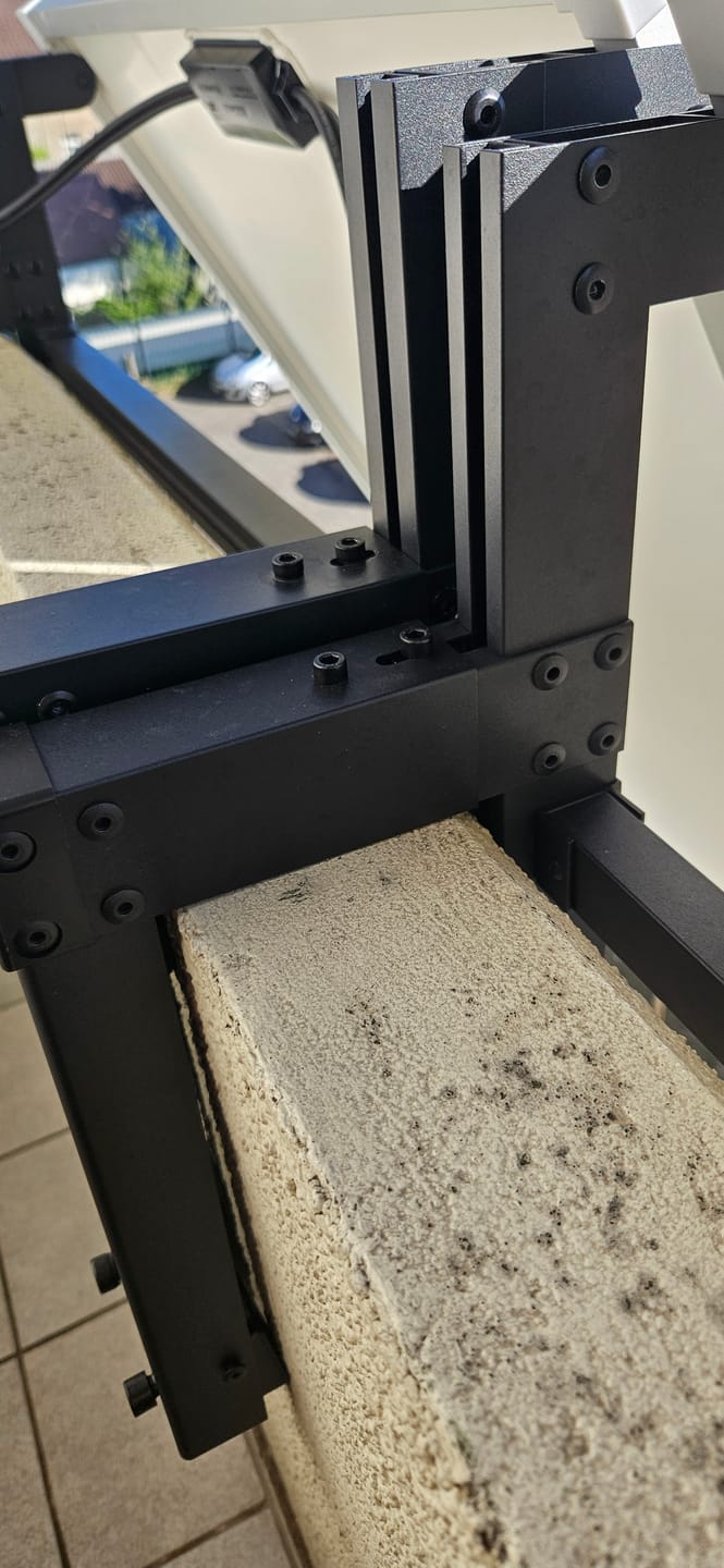 Customer photo review of Ray Beton Balkon Halterung Winkel einstellbar