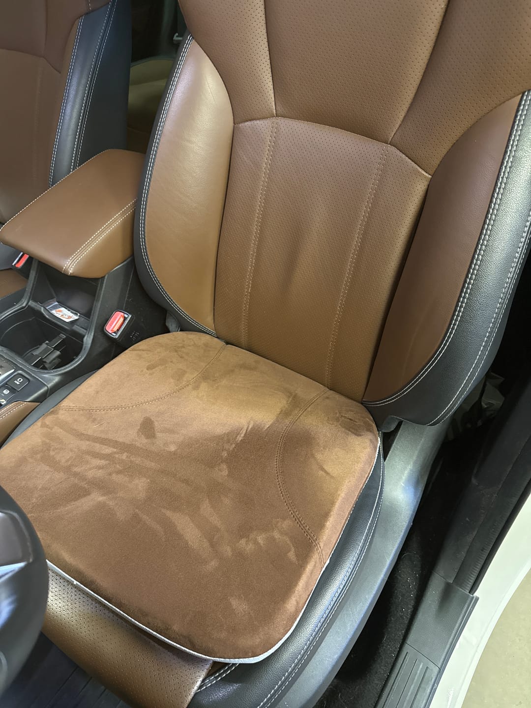 Customer photo review of Car Seat Cushion, Custom Fit For Subaru, Car Memory Foam Seat Cushion, Heightening Seat Cushion, Seat Cushion for Car and Office Chair DLTS224