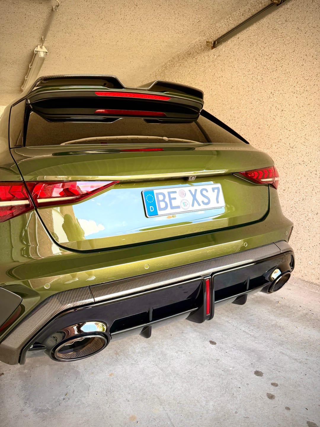 Customer photo review of Heckwischer Echtglas Stopfen | Audi