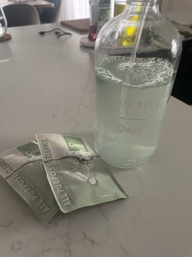 Customer photo review of Dazz All Purpose Cleaner [Refill Tablets]