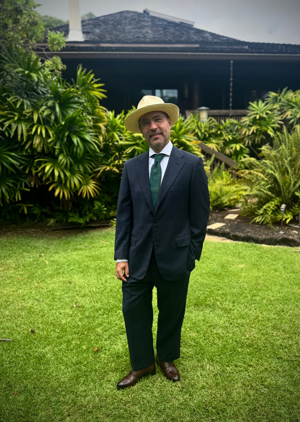 Customer photo review of SARTORIA PARTENOPEA For SIR WILSON Handmade Blue Wool Suit