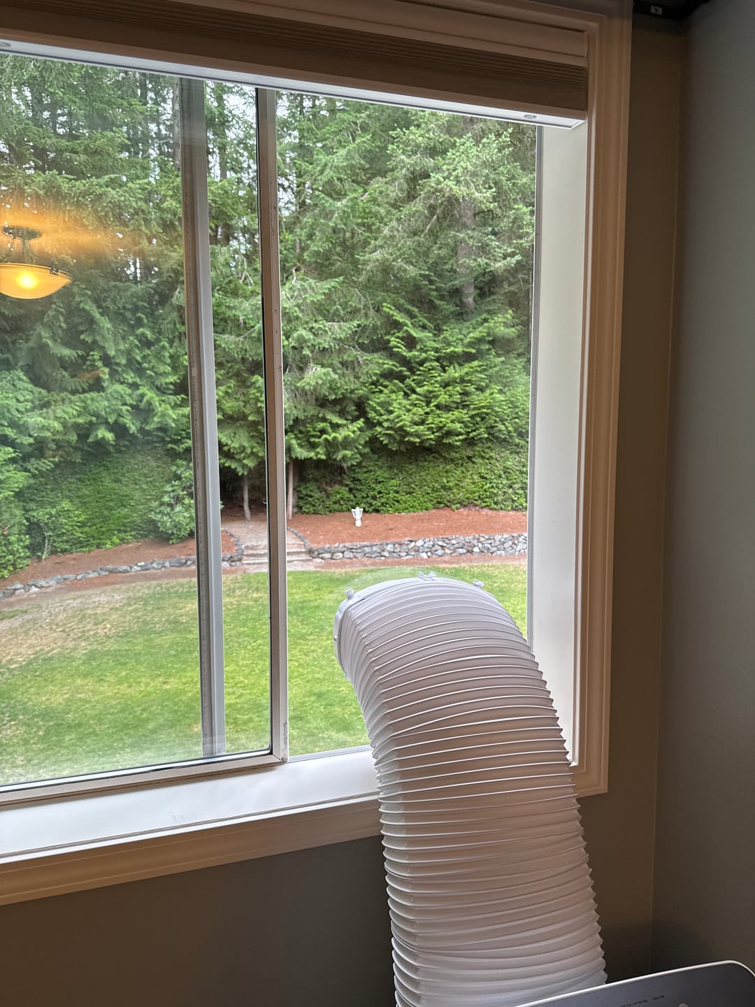 Customer photo review of Custom Portable AC Sliding Window Vent Kit for Windows & Doors