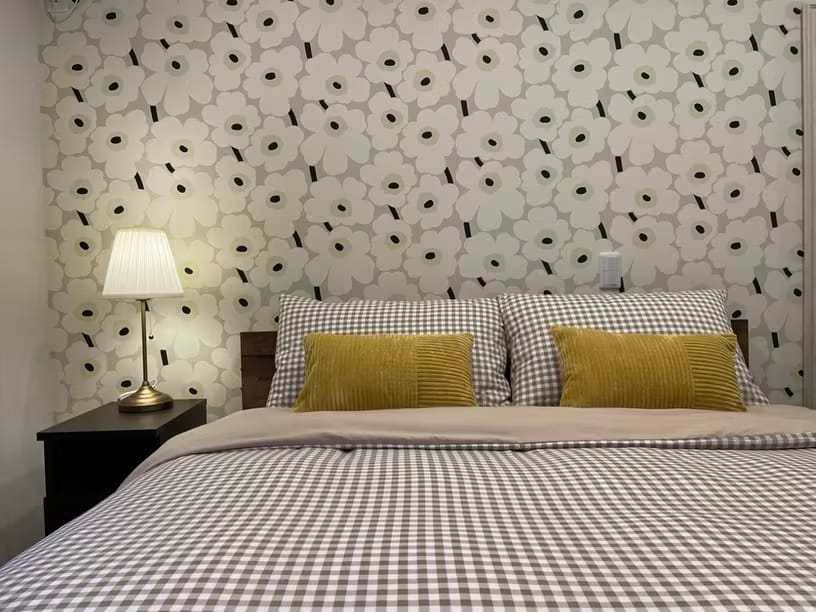 Customer photo review of Cozy Gingham Bedding Set