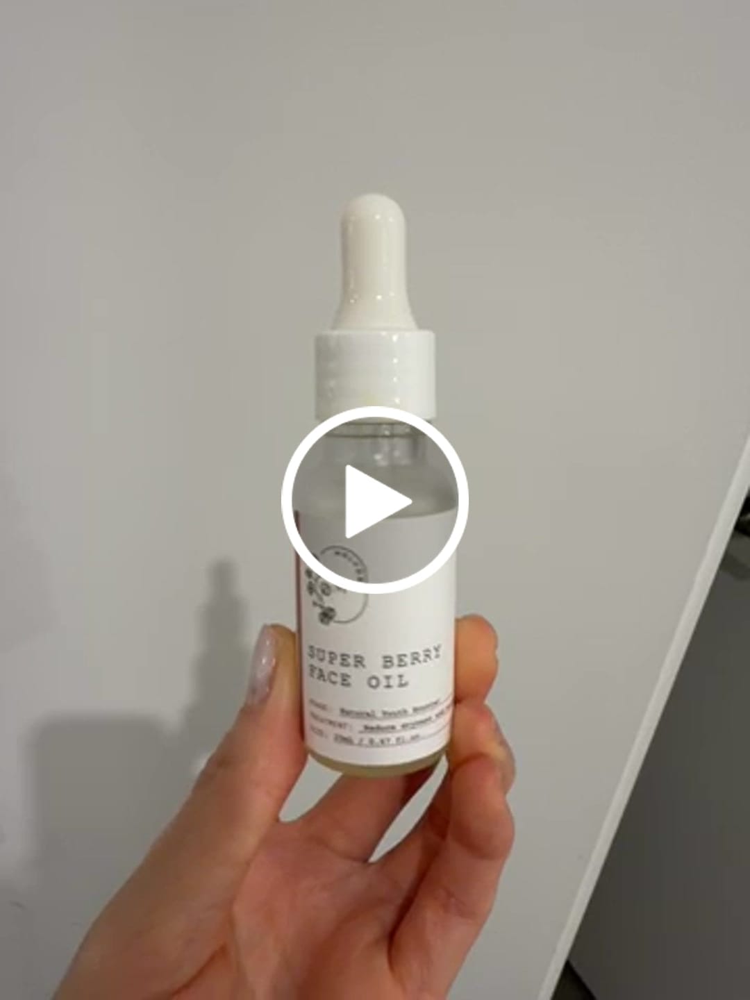 Customer video review of Super Berry Face Oil