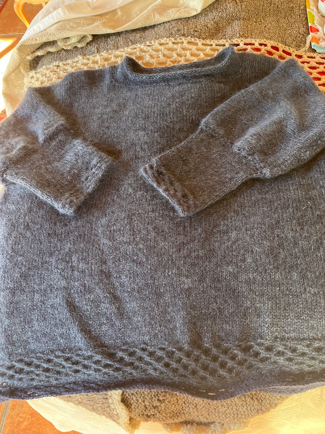 Customer photo review of Baby alpaca lace azul marino 1391