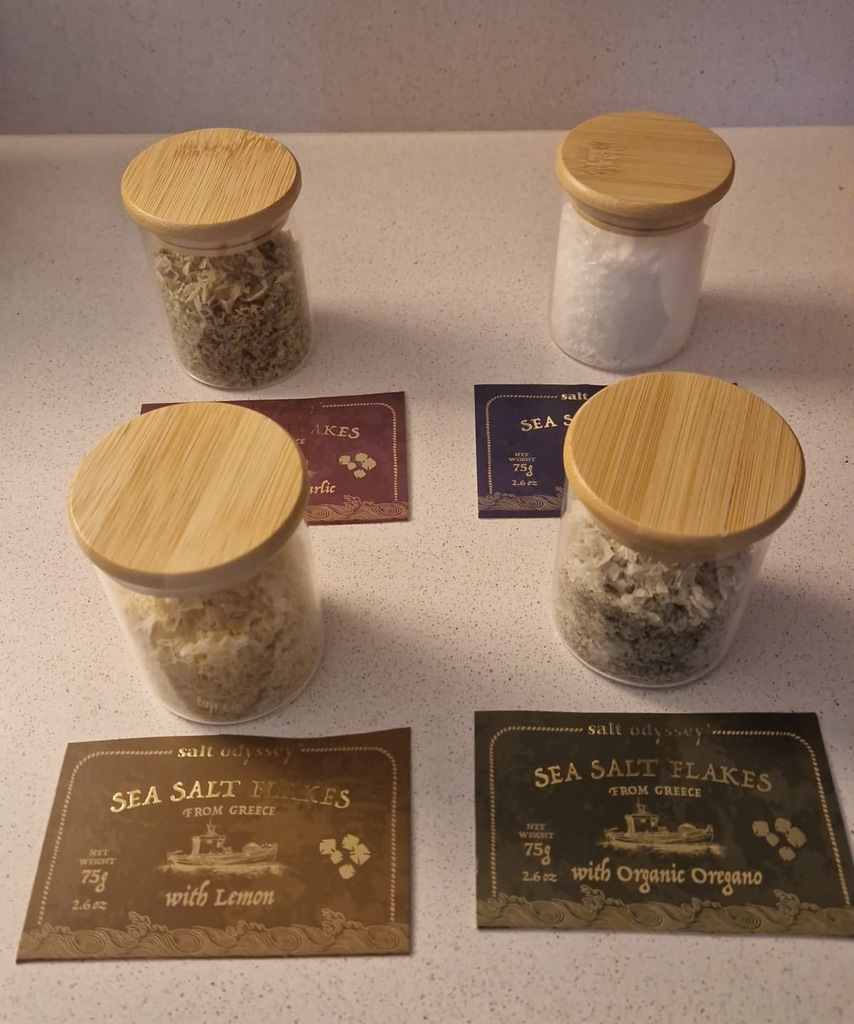 Customer photo review of Glass Spice Jar with Bamboo Lid 200ml Small