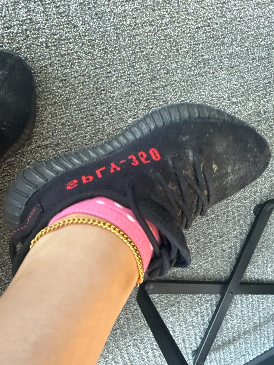 Customer photo review of Cuban Link Anklet