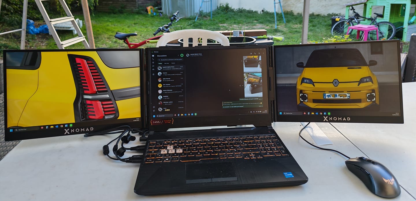 Customer photo review of X4 Air® Double Écran 15,3"