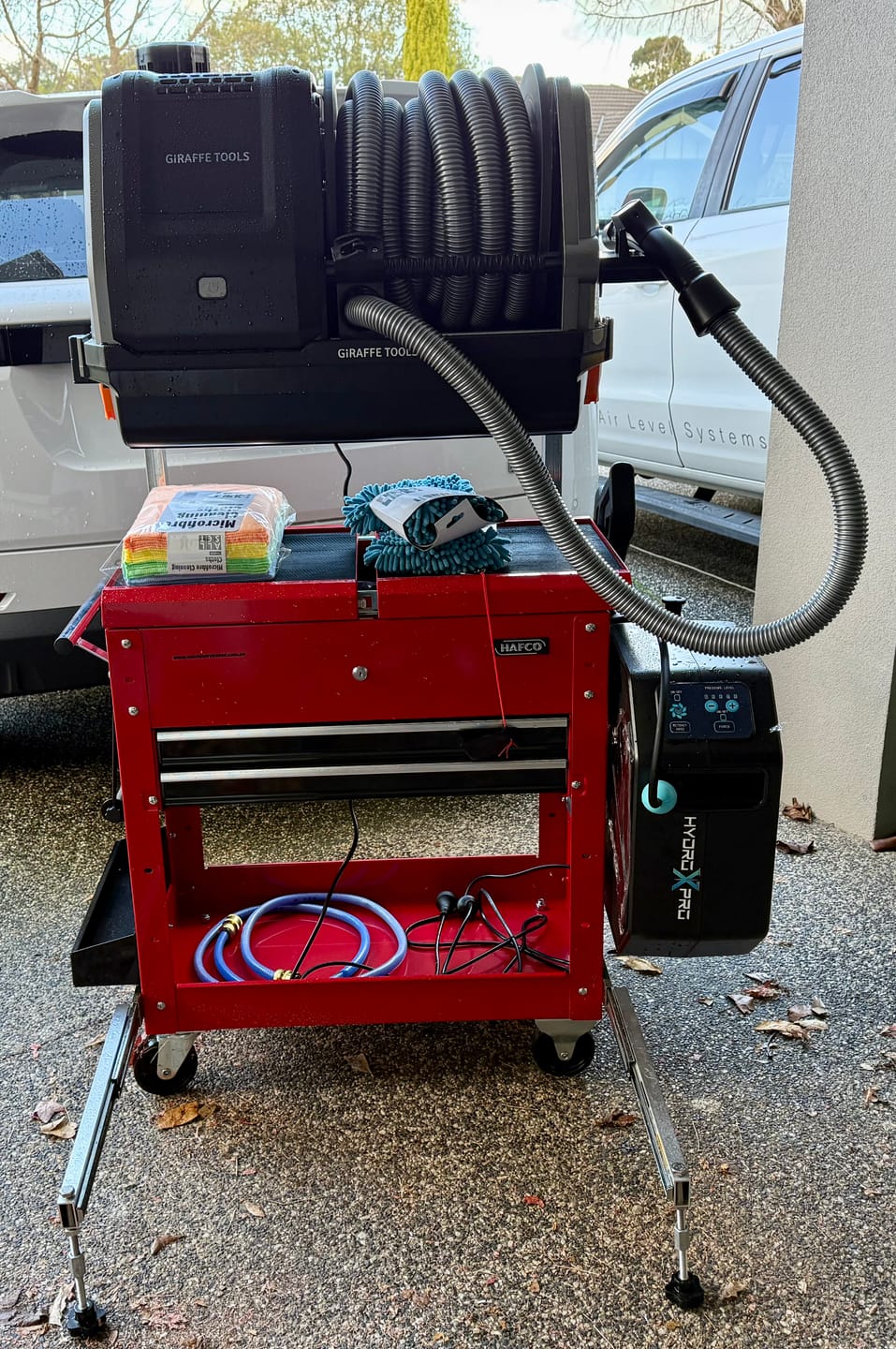 Customer photo review of Hydro-X PRO Wall Mounted Pressure Washer