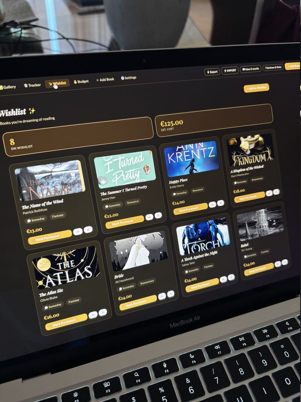 Customer photo review of Reading Journal Template - ChapterLog
