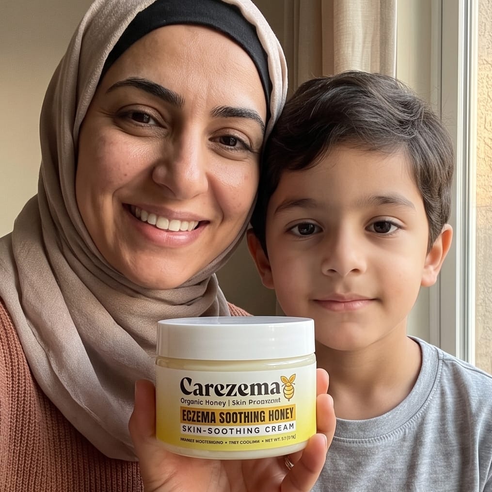 Customer photo review of Korean Honey Eczema-Soothing Cream for your kids