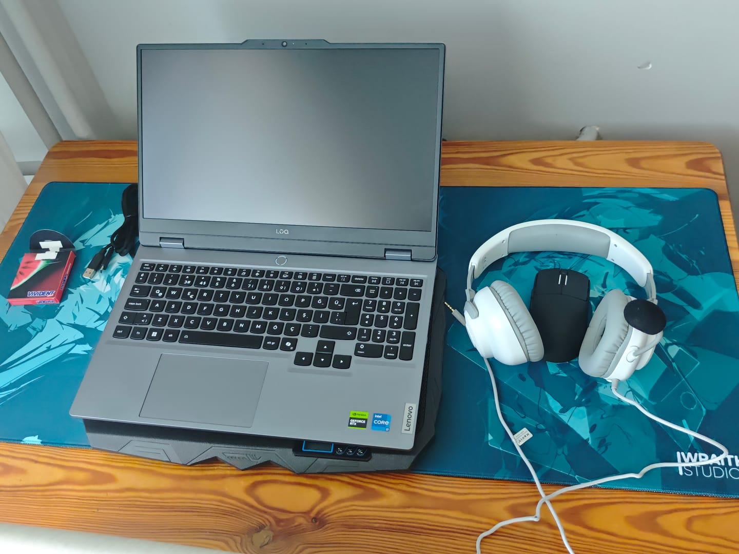 Customer photo review of Wraith Studio Daydream Deskmat