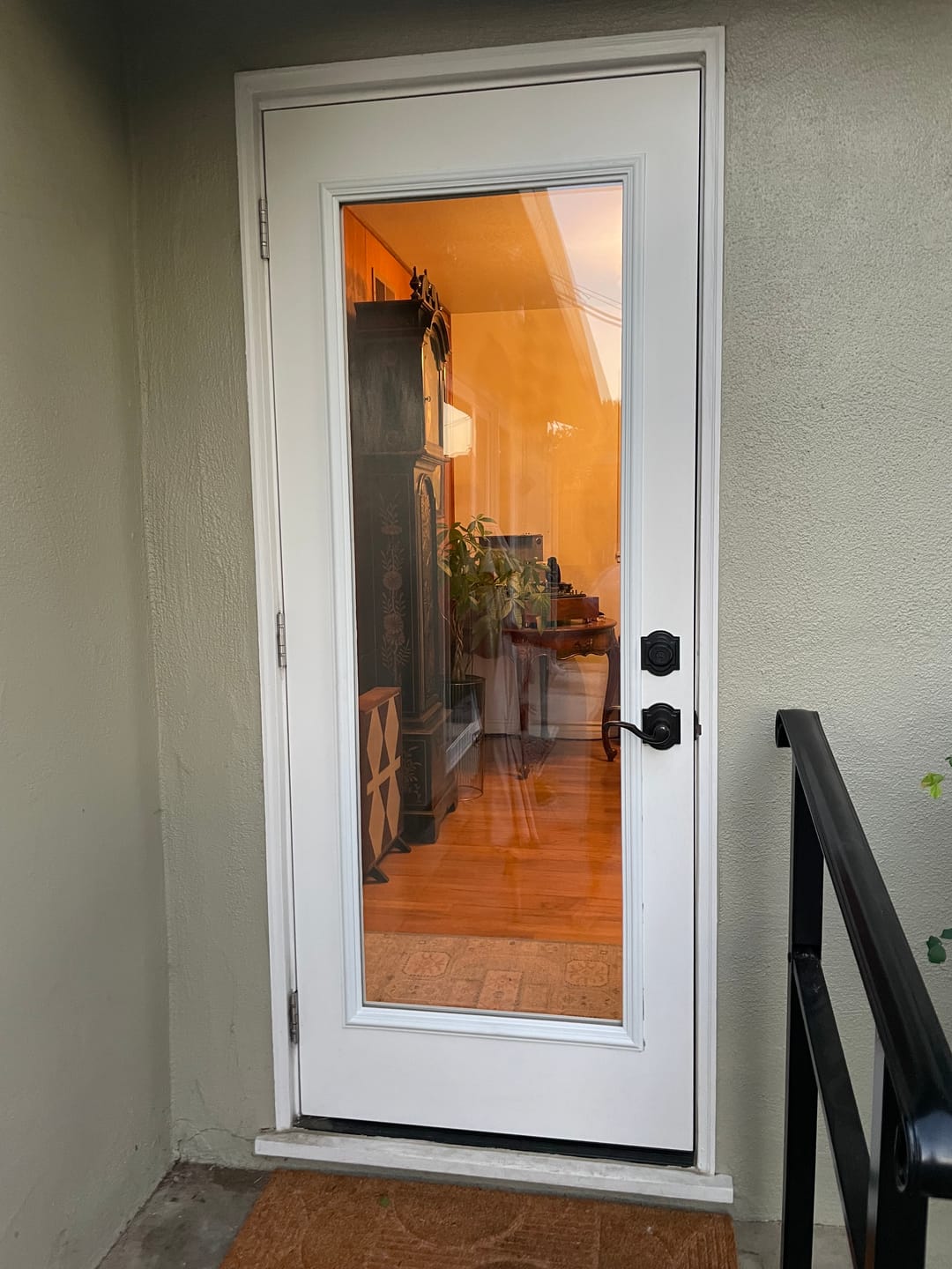 Customer photo review of ODL Clear Door Glass - 24" x 66" Frame Kit