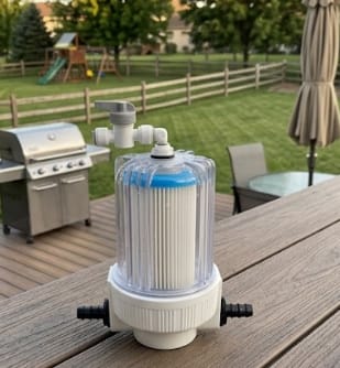 Customer photo review of Cold Plunge Water Filter Upgrade