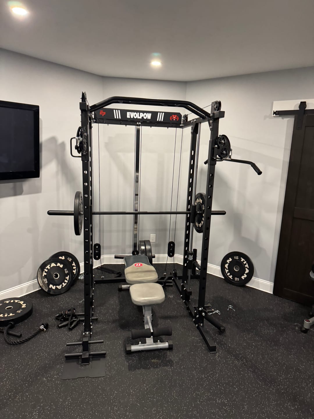 Customer photo review of EVOLPOW M2D Brute All-in-One Smith Machine Home Gym