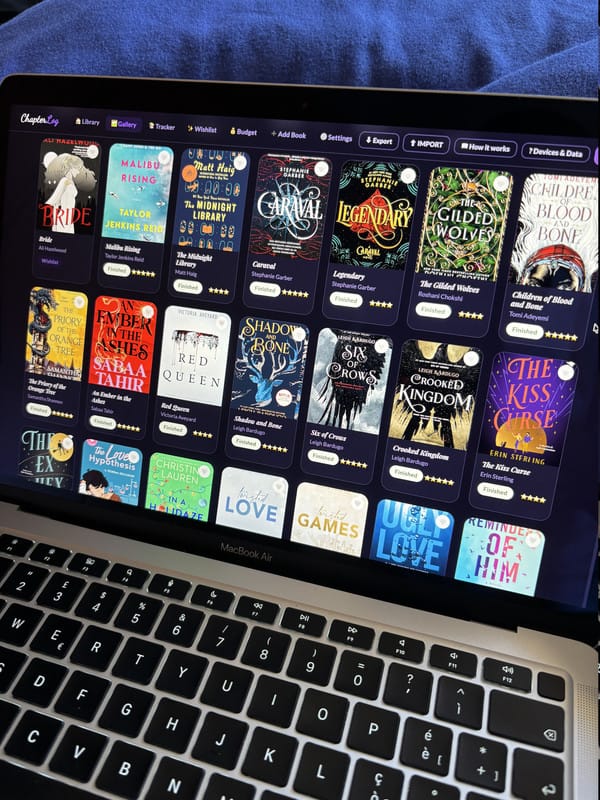 Customer photo review of Reading Journal Template - ChapterLog