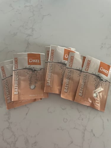 Customer photo review of Dazz Bathroom Cleaner [Refill Tablets]