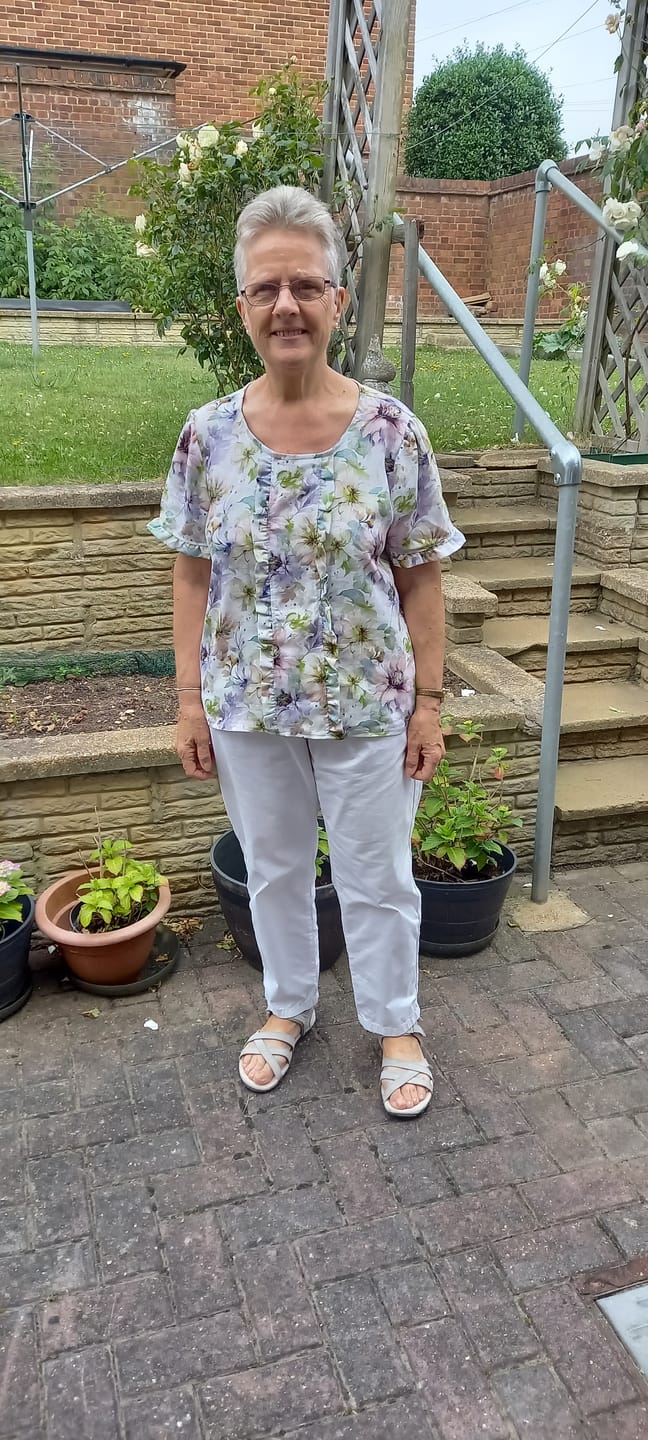 Customer photo review of Garden Delight Linen Viscose Fabric