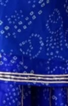 Customer photo review of Royal Blue Bandhani Sharara Suit Set