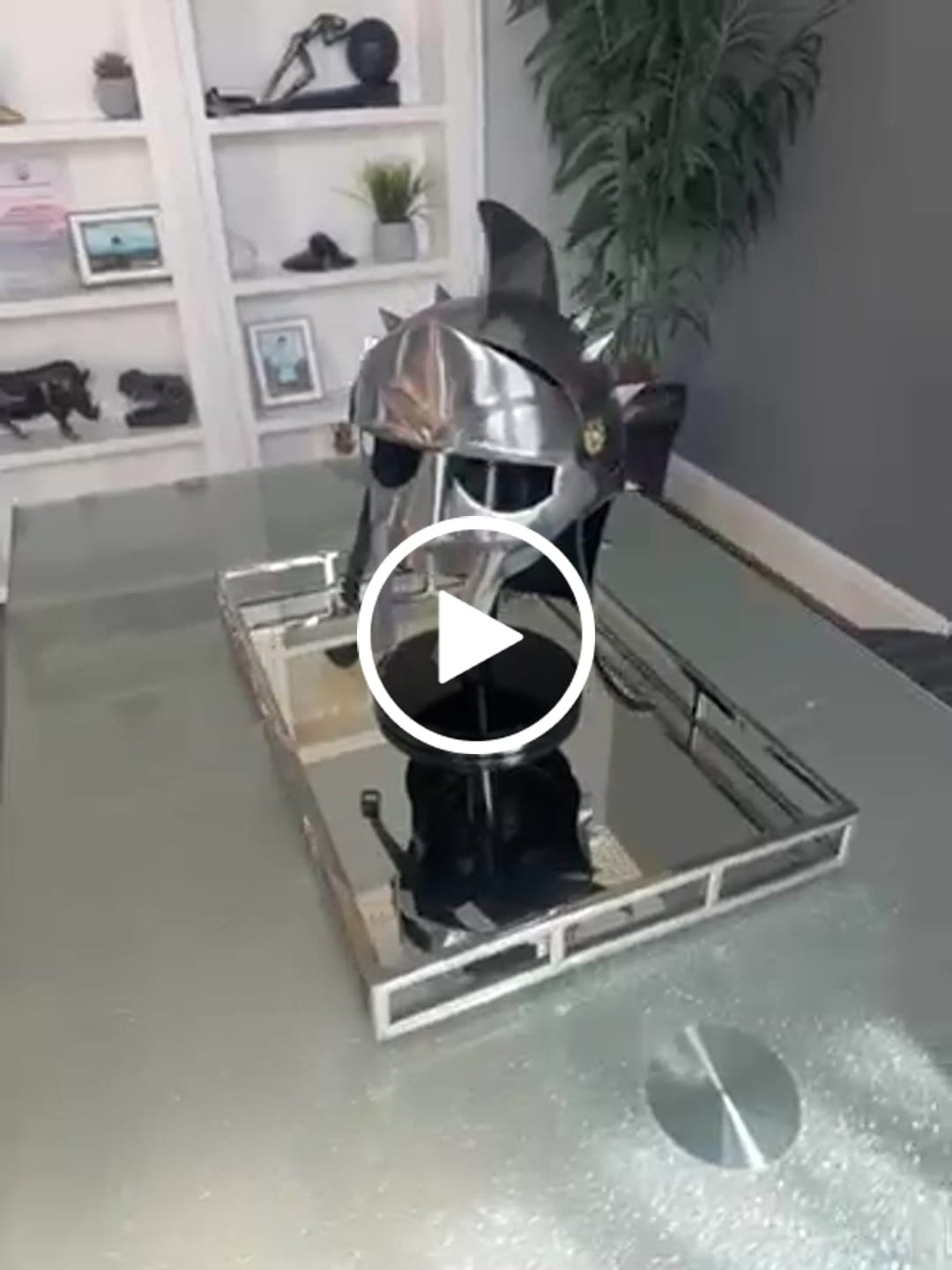 Customer video review of Handcrafted Roman Legion Gladiator Helmet