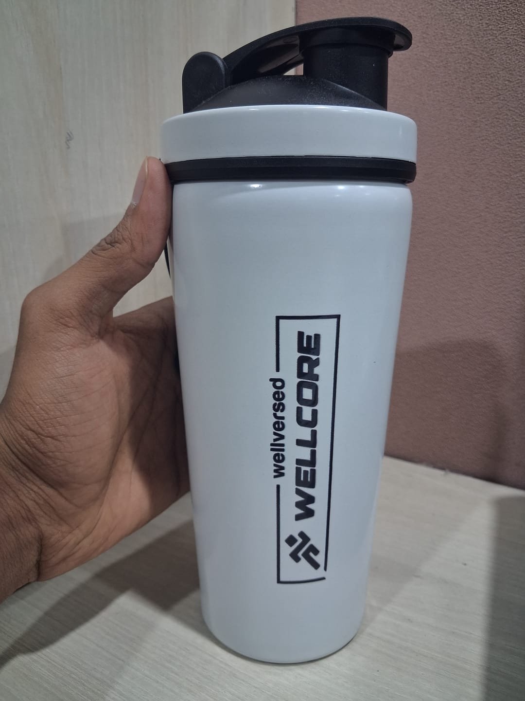 Customer photo review of Wellcore - Micronised Creatine Monohydrate (83 Servings, Fruit Fusion) + Premium Steel Shaker