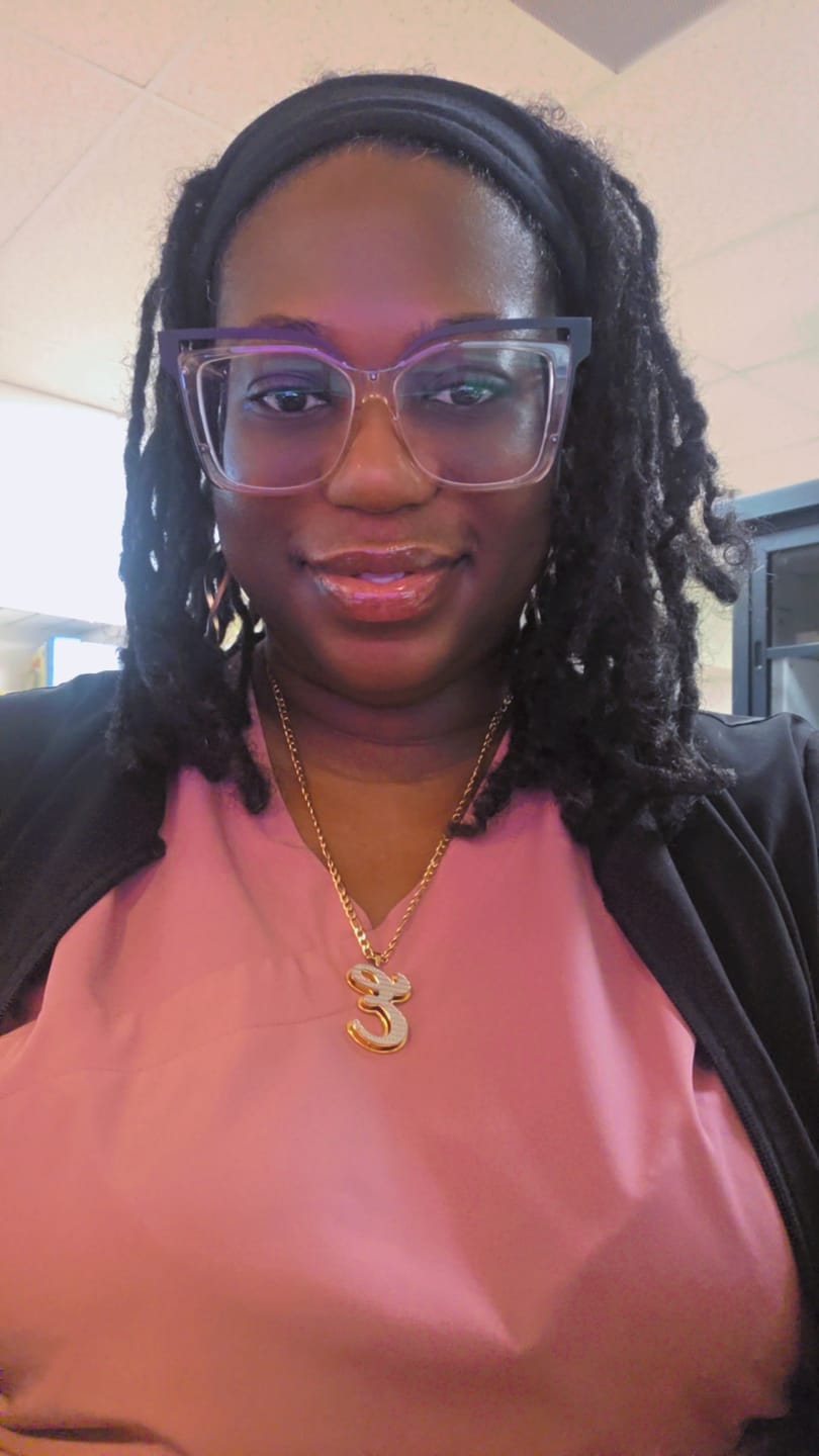 Customer photo review of Double Plated Initial Necklace w/ Figaro Chain