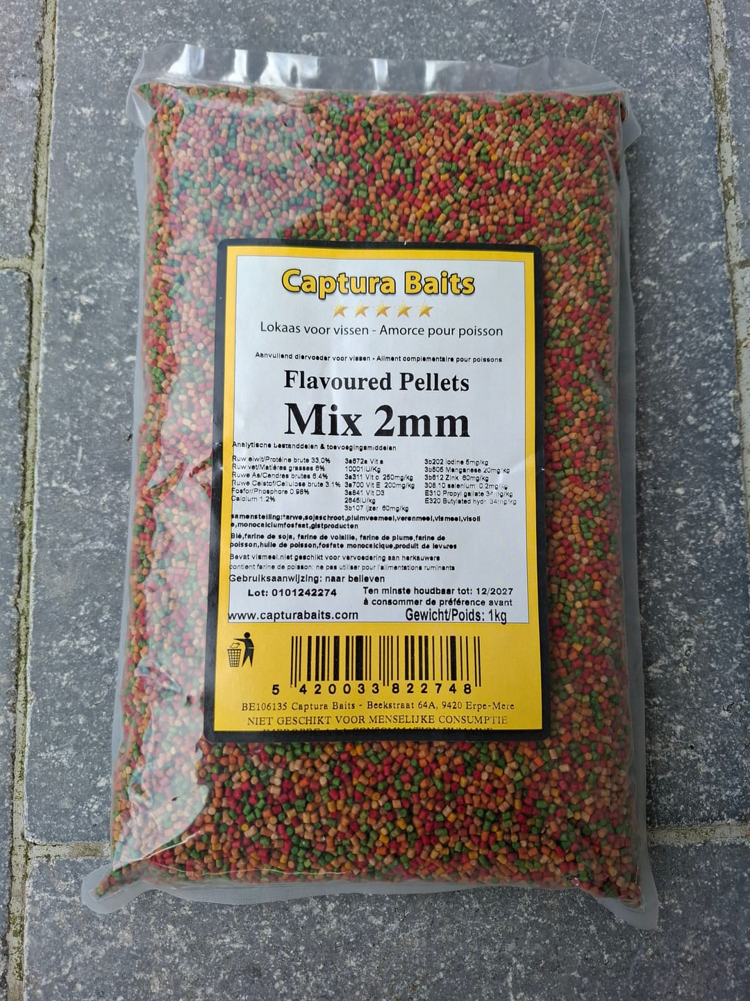 Customer photo review of FLAVOURED PELLETS 1kg