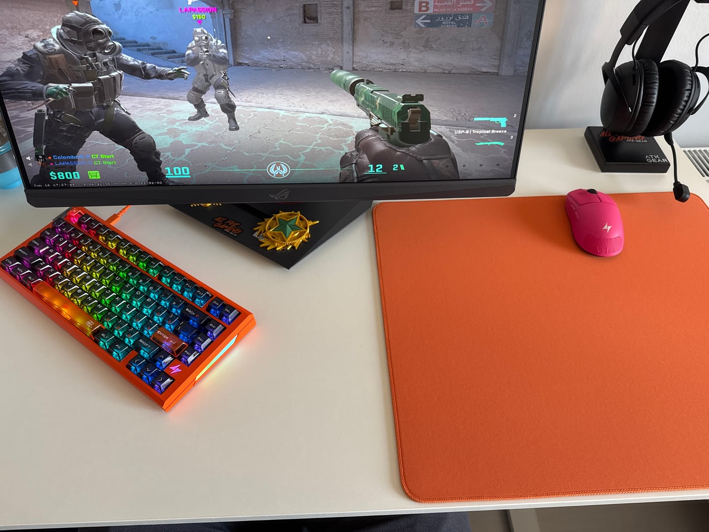 Customer photo review of ATK Sky Mousepad