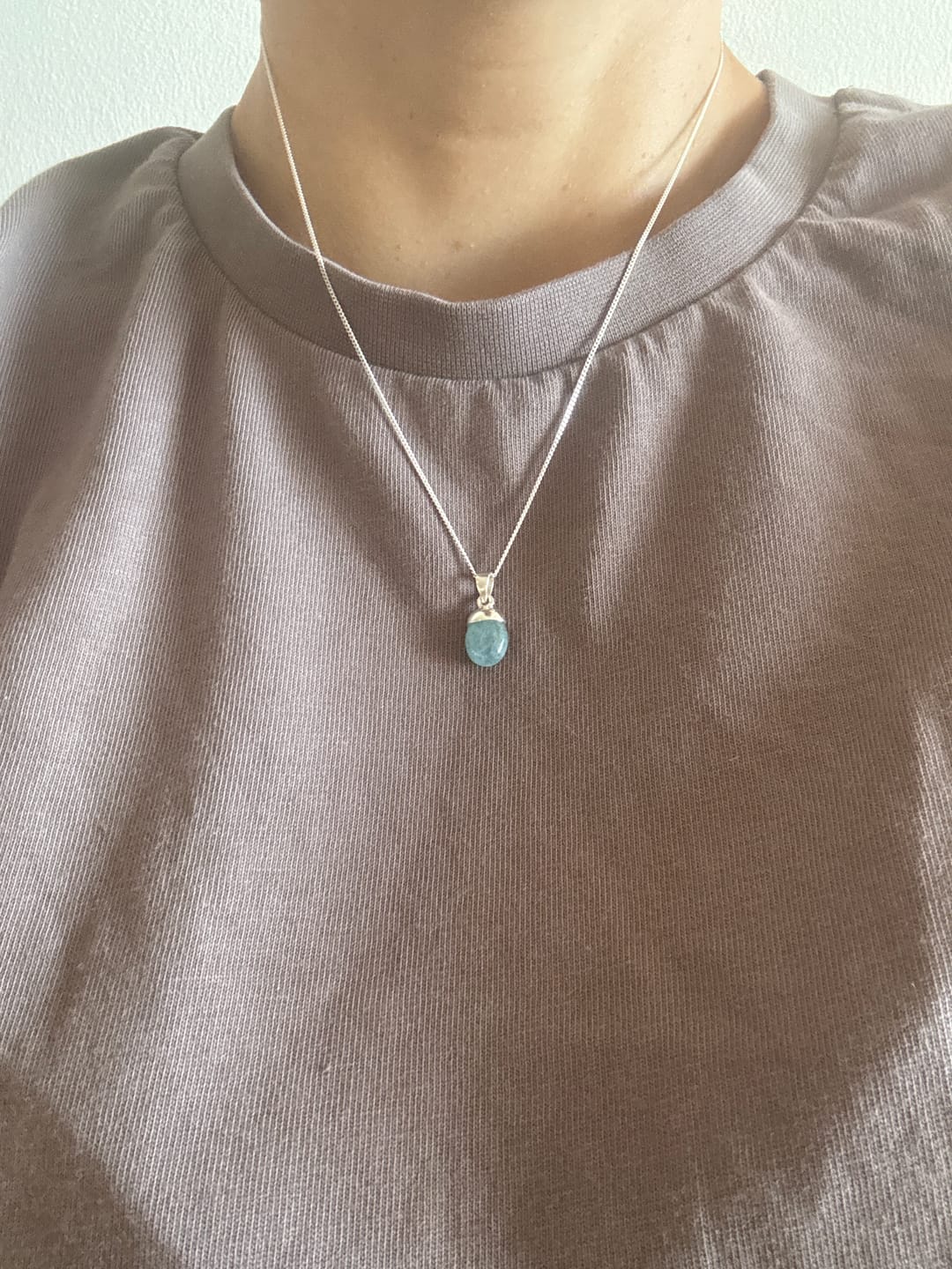 Customer photo review of Berlock Trumlad Akvamarin Silver