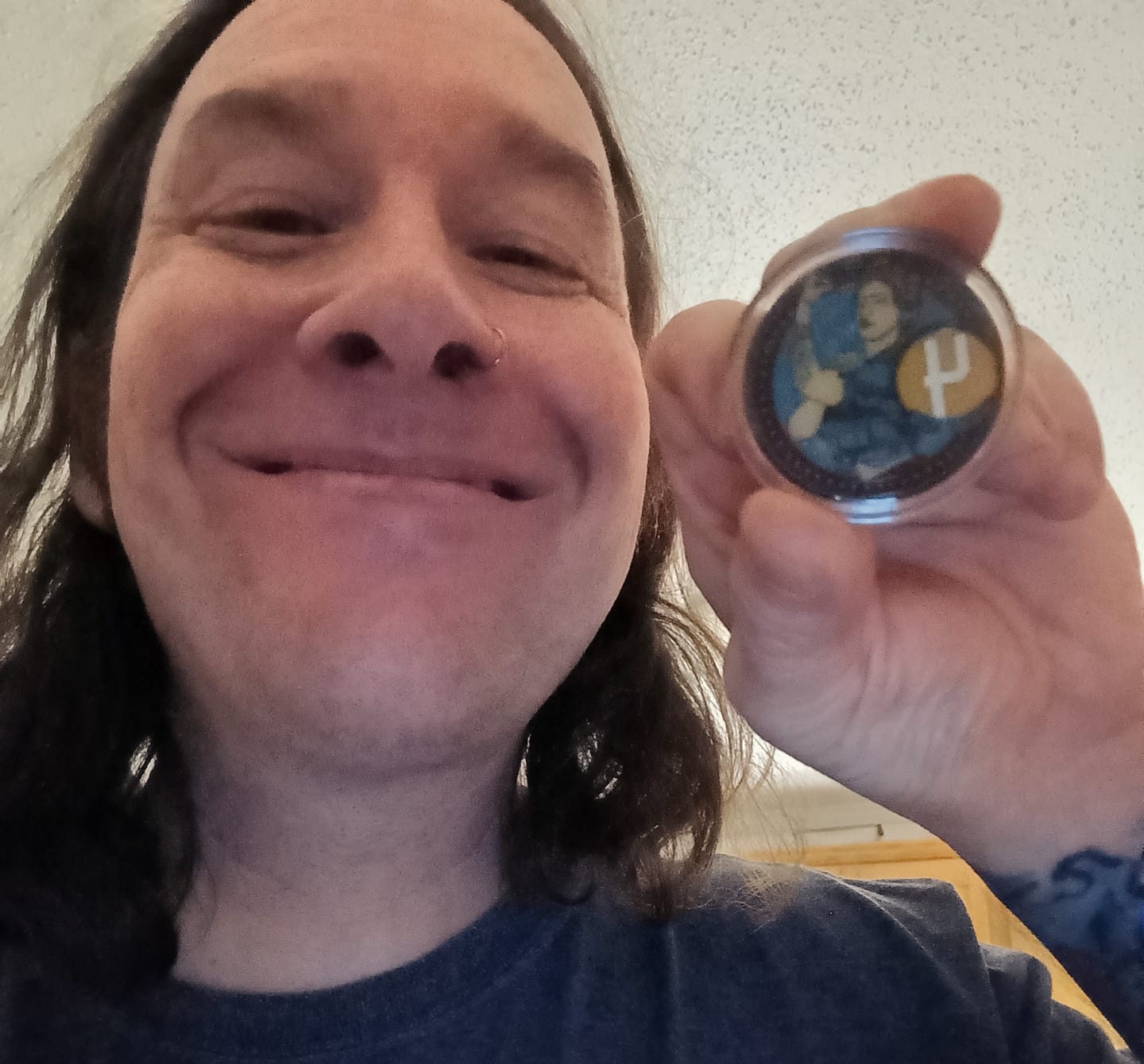 Customer photo review of Rosie Recovery Strength 4 Year AA/NA Medallion - Tri-Plate Four Year Chip/Coin