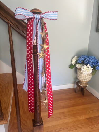 Customer photo review of Antique Brass Star Garland