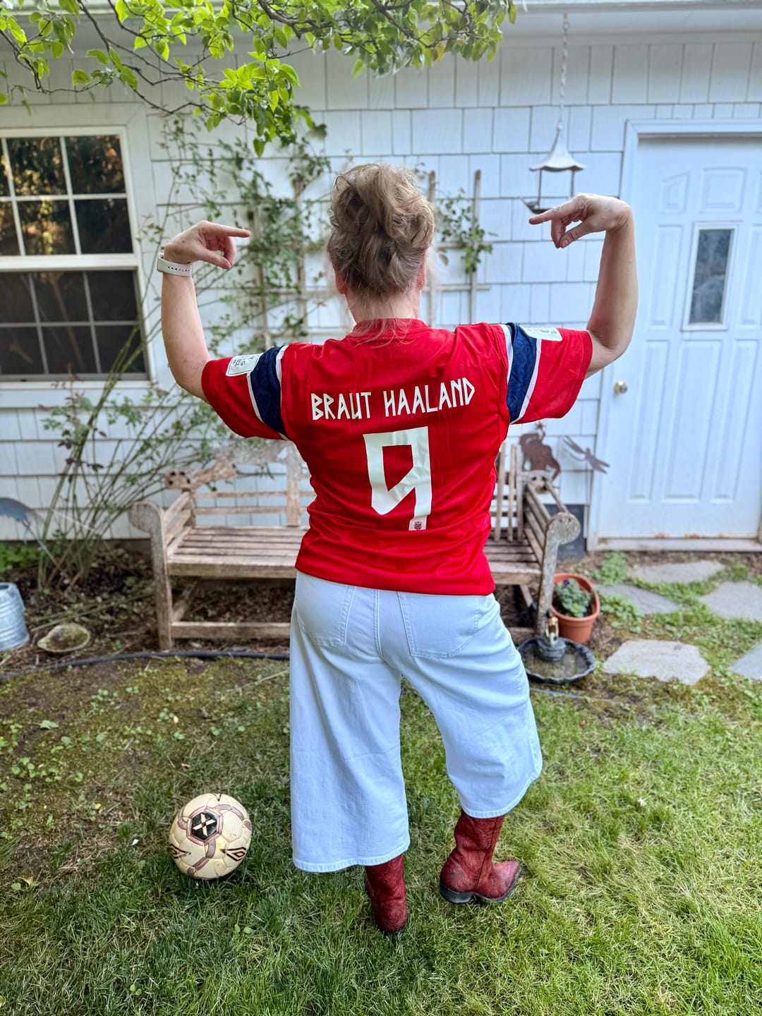 Customer photo review of Erling Haaland #9 Norway 2026 World Cup Home Football Jersey