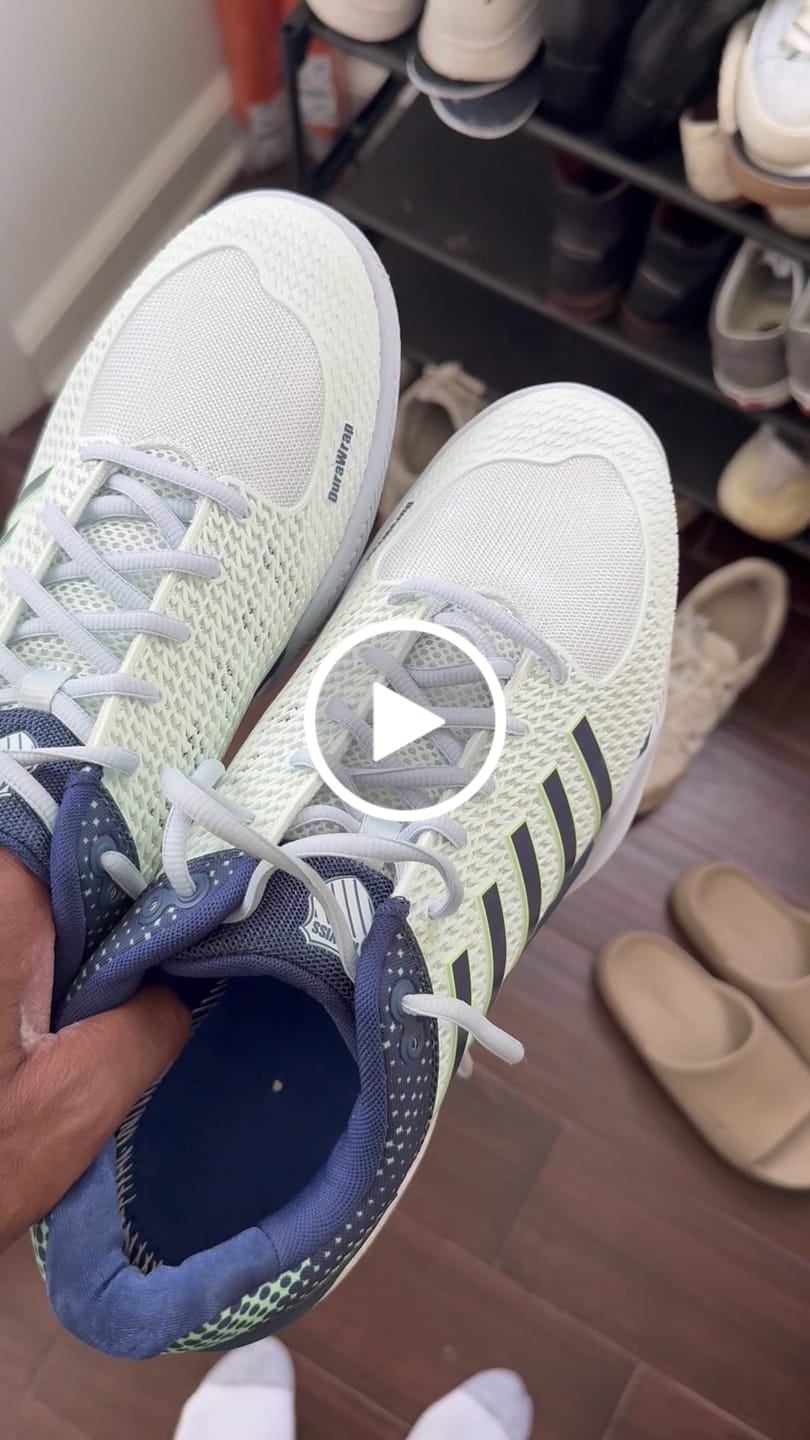 Customer video review of 06563-410-M | EXPRESS LIGHT PICKLEBALL | BIT OF BLUE/OCEANA/PATINA GREEN