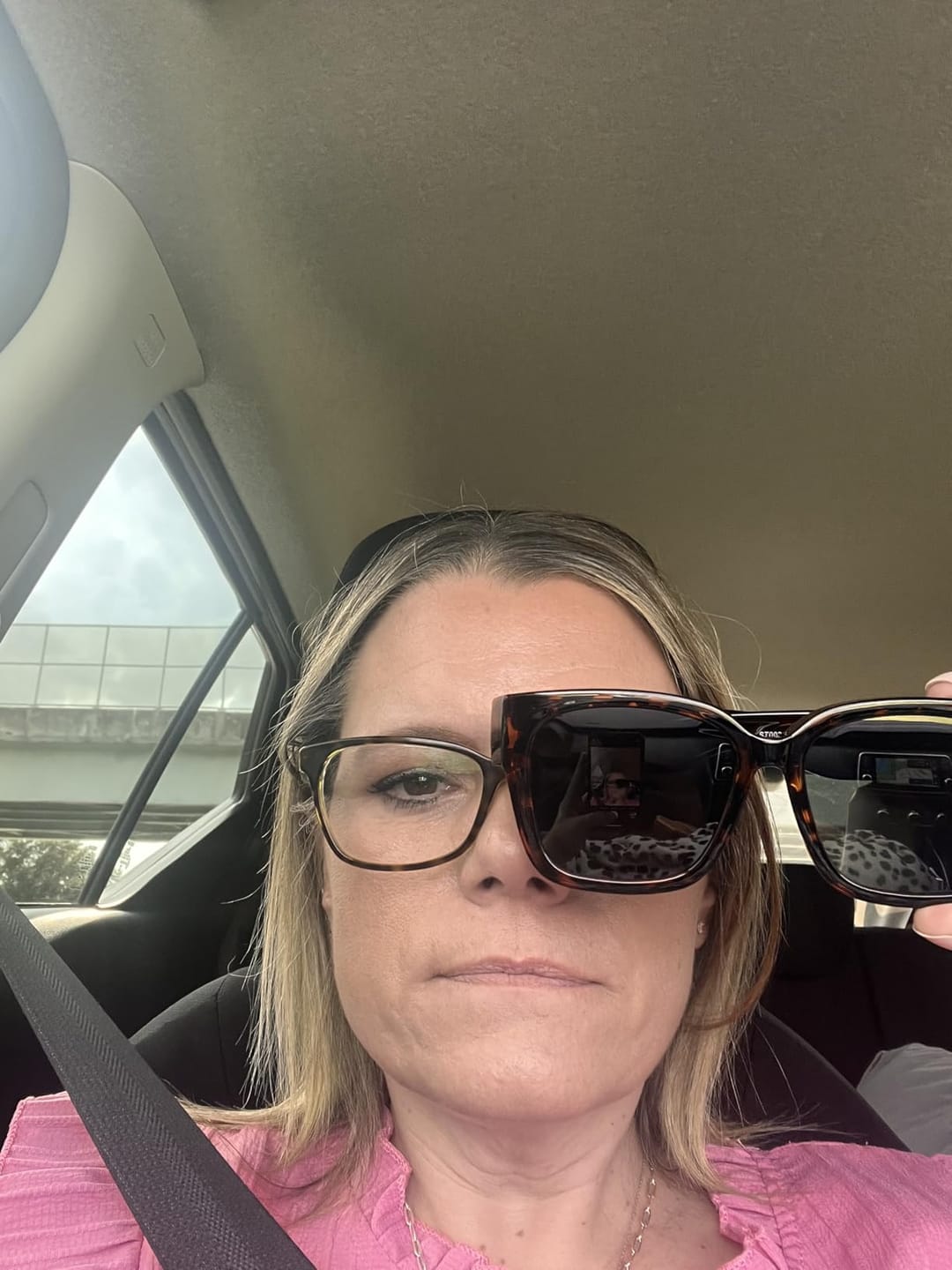 Customer photo review of ShadeEase™ Fit Over Polarized Sunglasses