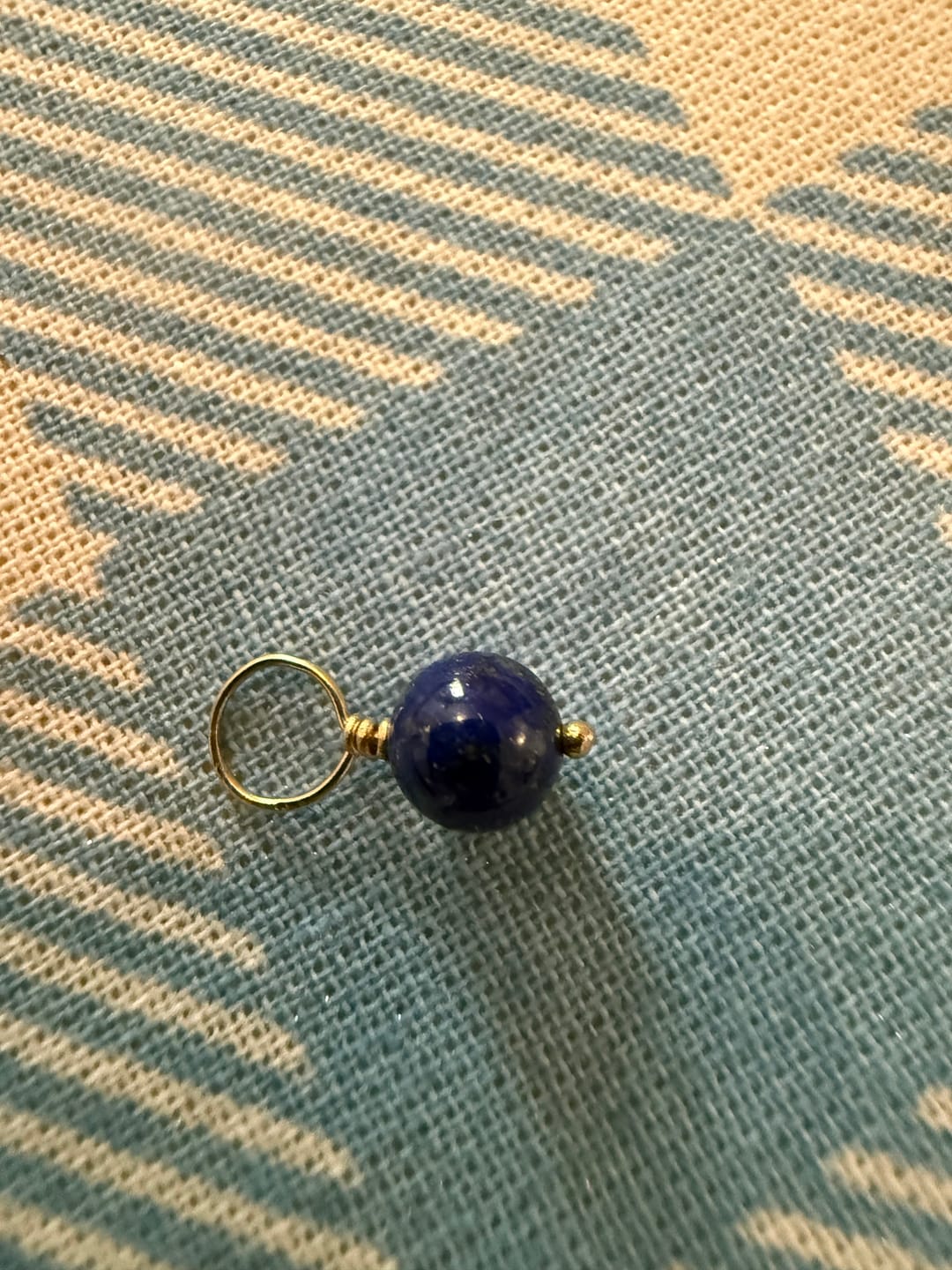 Customer photo review of Lapis Unfaceted Ball Gemstone
