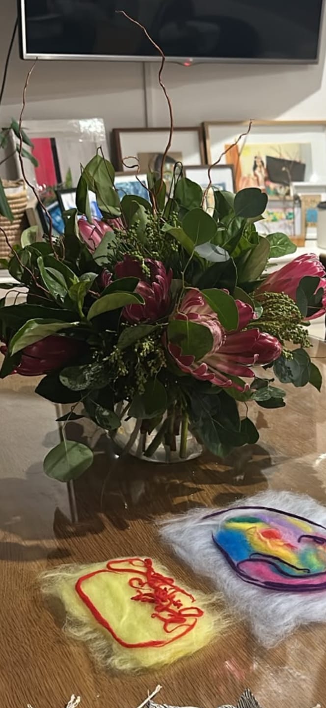 Customer photo review of Protea Vase Arrangement