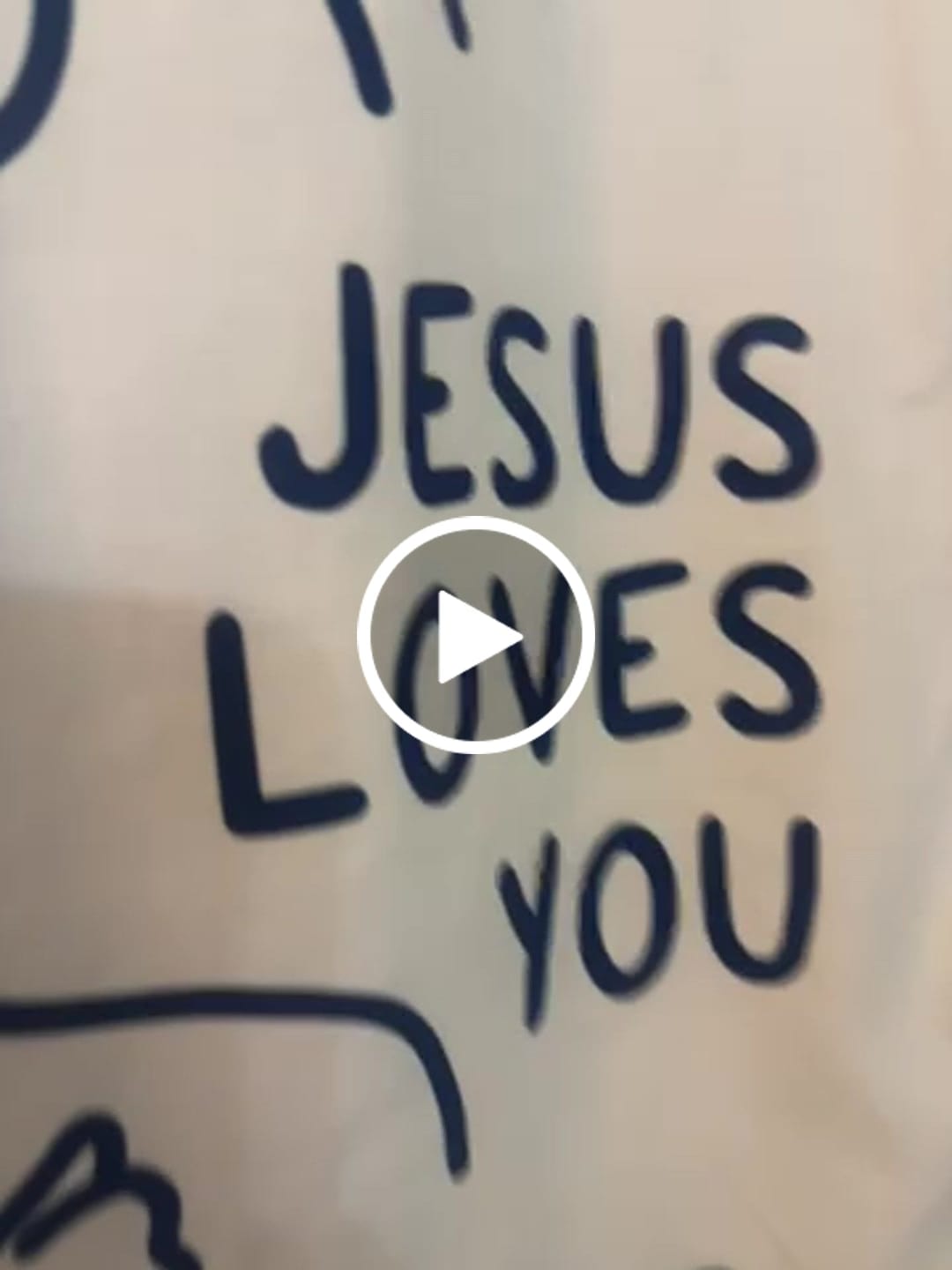 Customer video review of JESUS LOVES YOU ASL T-SHIRT