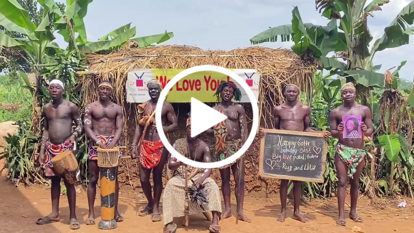 Customer video review of Greeting Video from Africa